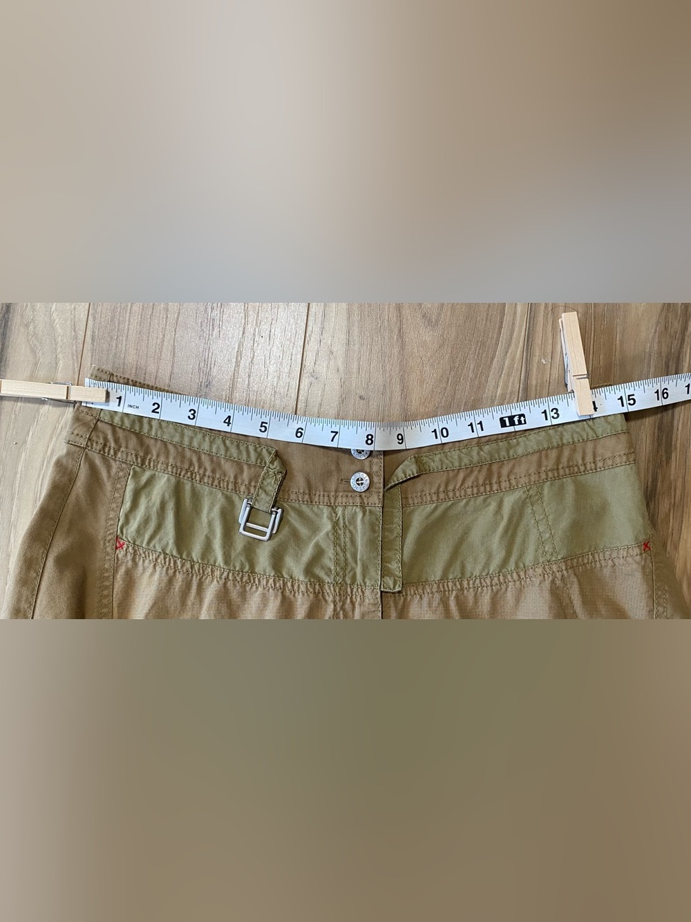 Oilily Khaki 2 Tone Brown Earthy Skirt 6 (36) - Picture 9 of 9